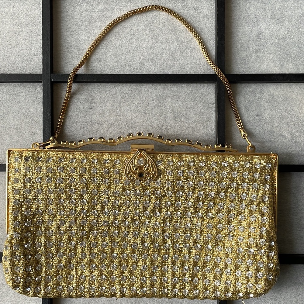 Rhinestone Studded Clutch